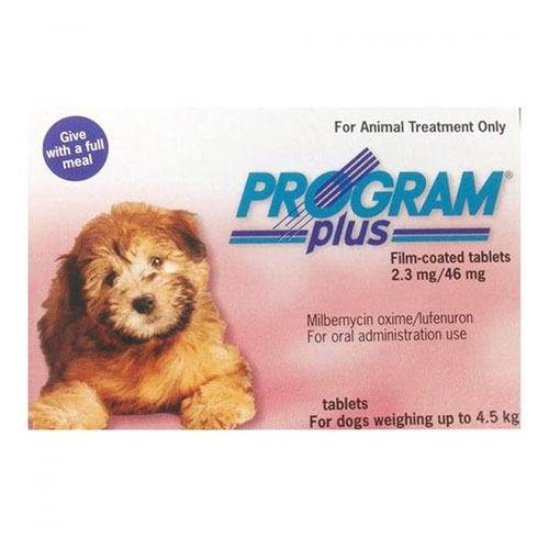Program Plus For Dogs 1 - 10 Lbs (Pink) 12 Tablets-image-82